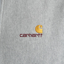 Bluza męska Carhartt WIP American Script Jacket I031686 GREY HEATHER