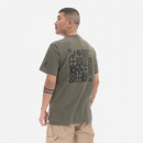 Koszulka męska Engineered Garments Printed Cross Crew Neck Pocket T-Shirt 23S1H010-NLP016A