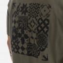 Koszulka męska Engineered Garments Printed Cross Crew Neck Pocket T-Shirt 23S1H010-NLP016A