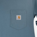 Koszulka męska Carhartt WIP Longsleeve Pocket T-Shirt I030437 STORM BLUE