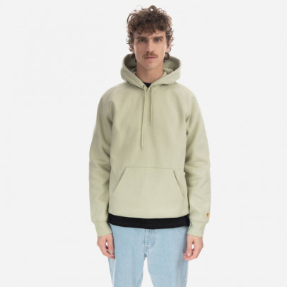 Bluza męska Carhartt WIP Hooded Chase Sweat I026384 AGAVE/GOLD