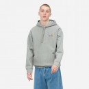 Bluza męska Carhartt WIP Hooded American Script Sweat I028279 GREY HEATHER