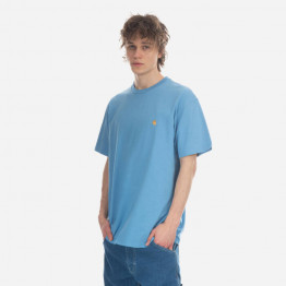 Koszulka męska Carhartt WIP S/S Chase T-Shirt I026391 PISCINE/GOLD