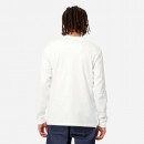 Koszulka męska Carhartt WIP Longsleeve Pocket T-Shirt I030437 WHITE