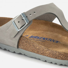 Klapki damskie Birkenstock Gizeh SFB LENB 1024127