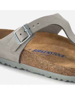 Klapki damskie Birkenstock Gizeh SFB LENB 1024127