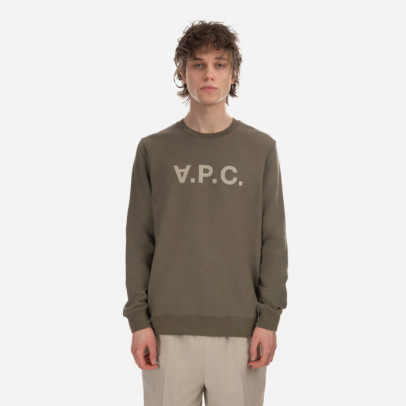 Bluza męska A.P.C. Sweat Vpc Bicolore H COFAX-H27803 KHAKI/GREY