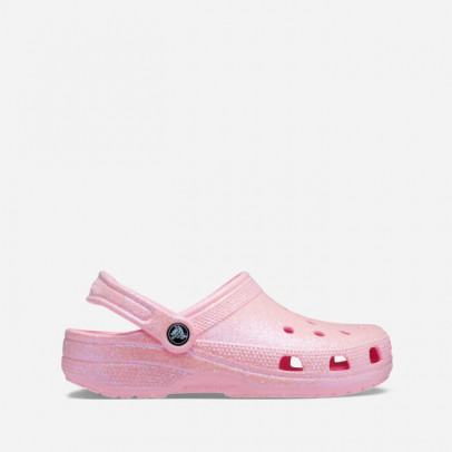 Klapki damskie Crocs Classic Glitter Clog 205942 FLAMINGO