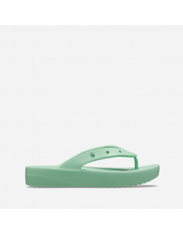 Klapki damskie Crocs Classic Platform Flip 207714 JADE STONE