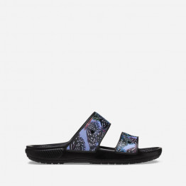 Klapki damskie Crocs Classic Butterfly Sandal 208246 BLACK/MULTI