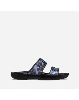 Klapki damskie Crocs Classic Butterfly Sandal 208246 BLACK/MULTI