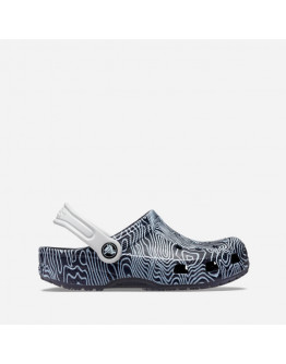 Klapki Crocs Classic Topographic Clog Kids 208313 DEEP NAVY/MULTI