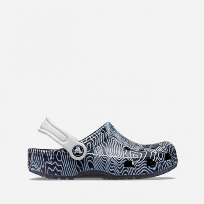 Klapki Crocs Classic Topographic Clog Kids 208313 DEEP NAVY/MULTI