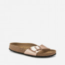 Klapki damskie Birkenstock Madrid BF Metallic Copper 1023927