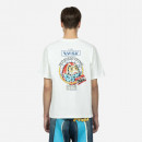 Koszulka męska Evisu Graffiti Daruma Sticker Printed SS Tee 2ESHTM3TS516XXCT OFF WHITE