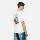 Koszulka męska Evisu Graffiti Daruma Sticker Printed SS Tee 2ESHTM3TS516XXCT OFF WHITE