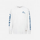 Koszulka męska Evisu Graffiti Wording Printed Longsleeve Tee 2ESHTM3TL523FFCT OFF WHITE