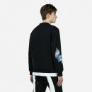 Bluza męska Evisu Seagull & Eagle Emb Crewneck Sweatshirt 2ESHTM3SW505RXCT BLACK