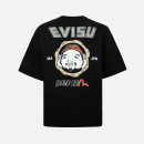 Koszulka męska Evisu GH Printed SS Sweatshirt 2ESHTM3SW327OSCT BLACK