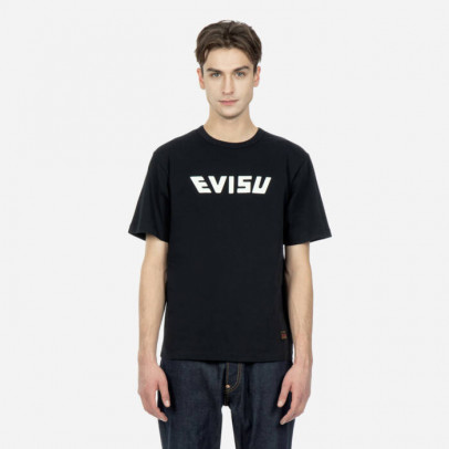 Koszulka męska Evisu Printed Evisu & Seawave Koi Daicock Tee 2ESHTM3TS590RXCT BLACK