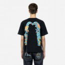 Koszulka męska Evisu Printed Evisu & Seawave Koi Daicock Tee 2ESHTM3TS590RXCT BLACK