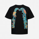 Koszulka męska Evisu Printed Evisu & Seawave Koi Daicock Tee 2ESHTM3TS590RXCT BLACK