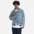 Kurtka męska Carhartt WIP Saledo Jacket I031925 BLUE LIGHT USED WASH