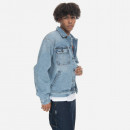 Kurtka męska Carhartt WIP Saledo Jacket I031925 BLUE LIGHT USED WASH