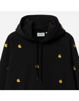 Bluza męska Carhartt WIP Hooded Seek Sweat I031689 BLACK