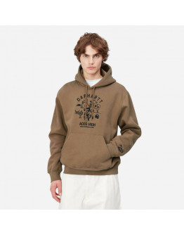 Bluza męska Carhartt WIP Hooded Souvenir Valley Sweat I031819 BUFFALO/BLACK