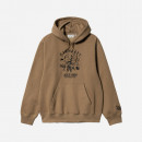 Bluza męska Carhartt WIP Hooded Souvenir Valley Sweat I031819 BUFFALO/BLACK