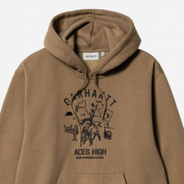 Bluza męska Carhartt WIP Hooded Souvenir Valley Sweat I031819 BUFFALO/BLACK