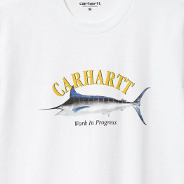 Koszulka męska Carhartt WIP S/S Marlin T-Shirt I032035 WHITE