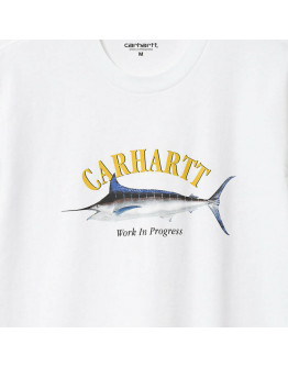 Koszulka męska Carhartt WIP S/S Marlin T-Shirt I032035 WHITE