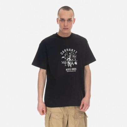 Koszulka męska Carhartt WIP S/S Souvenir Valley T-Shirt I031778 BLACK/WAX