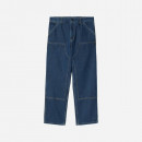 Spodnie męskie Carhartt WIP Double Knee Pant I030463 BLUE STONE WASHED