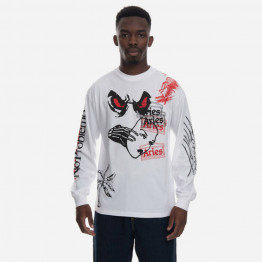 Koszulka męska Aries Mash Up Longsleeve Tee AR60022 WHITE