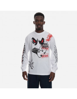 Koszulka męska Aries Mash Up Longsleeve Tee AR60022 WHITE