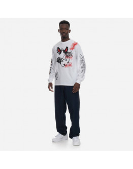 Koszulka męska Aries Mash Up Longsleeve Tee AR60022 WHITE