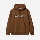 Bluza męska Carhartt WIP Hooded Carhartt Sweat I030230 TAMARIND/WHITE