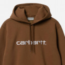 Bluza męska Carhartt WIP Hooded Carhartt Sweat I030230 TAMARIND/WHITE