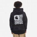 Bluza męska Carhartt WIP Hooded Chromo Sweat I031405 BLACK CHROMO/WHITE