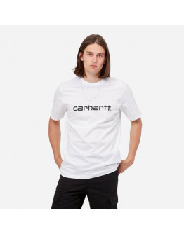 Koszulka męska Carhartt WIP S/S Script T-Shirt I031047 WHITE/BLACK