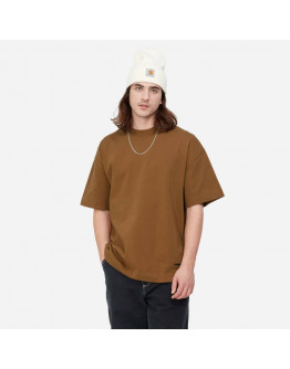 Koszulka męska Carhartt WIP S/S Link Script T-Shirt I031373 HAMILTON BROWN/BLACK