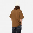 Koszulka męska Carhartt WIP S/S Link Script T-Shirt I031373 HAMILTON BROWN/BLACK