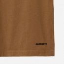 Koszulka męska Carhartt WIP S/S Link Script T-Shirt I031373 HAMILTON BROWN/BLACK