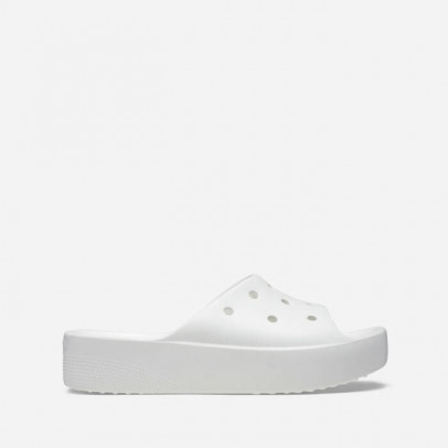 Klapki damskie Crocs Classic Platform Slide 208180 WHITE