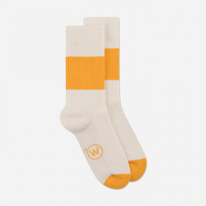 Skarpety Wood Wood Jis Contrast AA Socks 10249006-9517 OFF WHITE