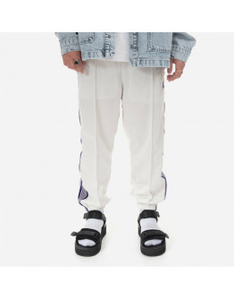 Spodnie męskie Needles Zipped Track Pant MR289 ICE WHITE