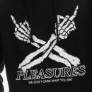 Bluza męska PLEASURES Don't Care Hoodie P23SP052-BLACK